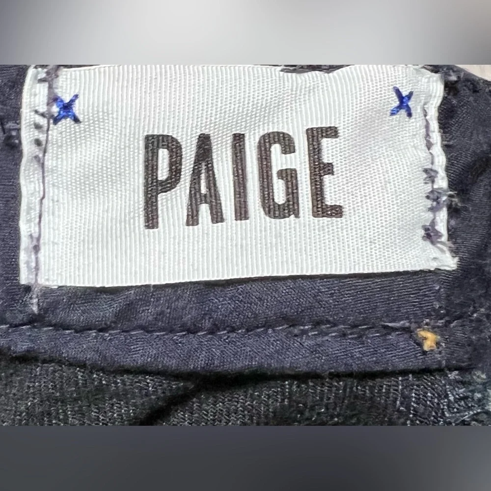 PAIGE Denim Mona Skyline Skinny Dark Blue Jeans Classic Stretchy Luxury Casual